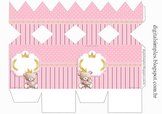 Princes Teddy Bear Free Printable Box.