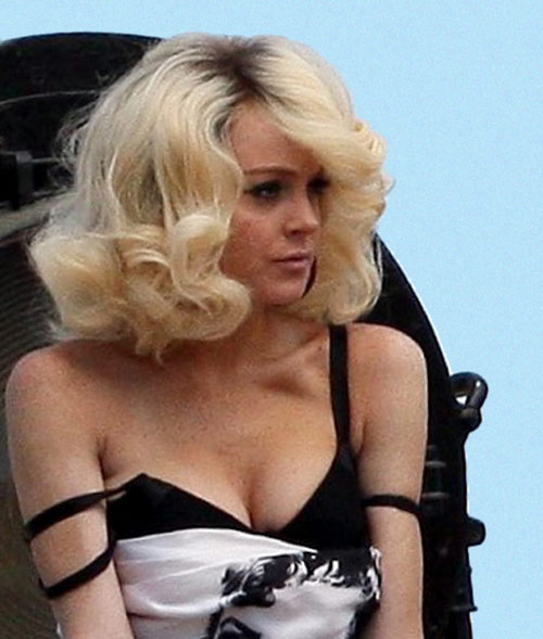 lindsey lohan as marilyn monroe