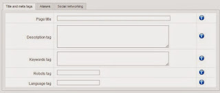 Meta tags and meta keywords in Joomla