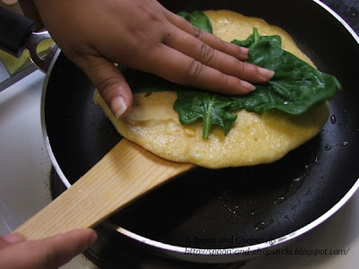 Spinach and Corn Pancake