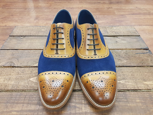 Semi brogue shoes for men