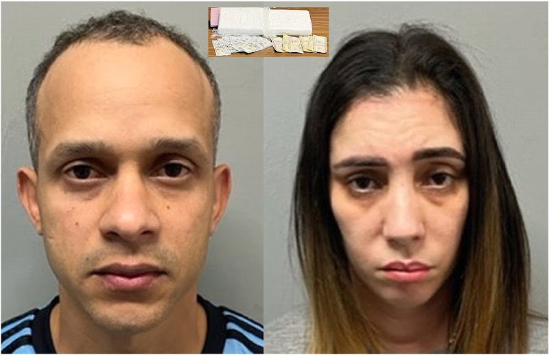  Hombre y mujer dominicanos arrestados en Nueva Jersey  con cocaína valorada en US$200.000 mientras ella estaba acompañada por sus dos  hijos