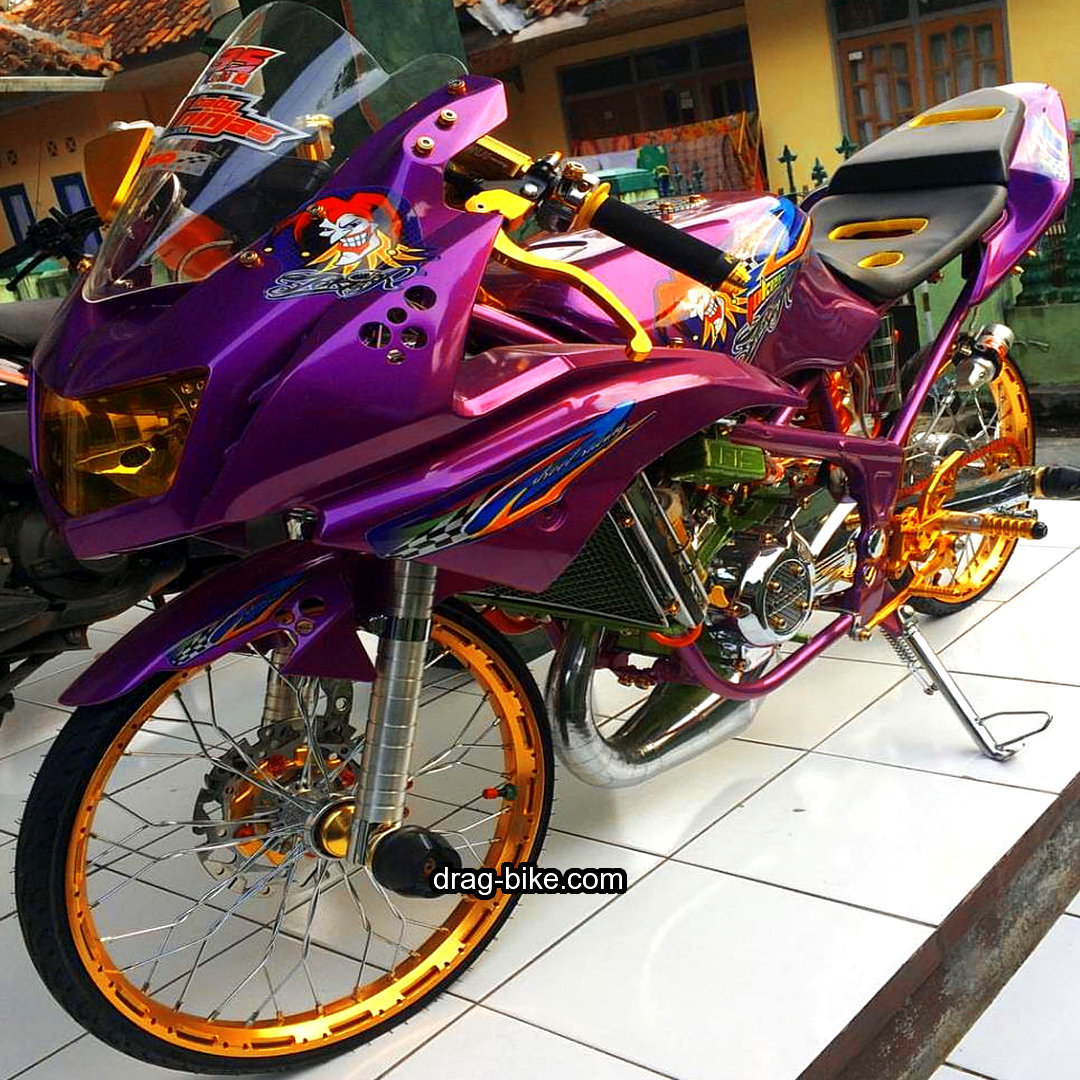 50 Foto Gambar Modifikasi NINJA RR Kontes Street Racing Drag