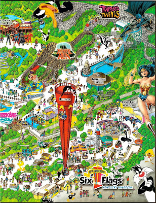 2011 six flags great adventure map. Six Flags Kentucky Kingdom