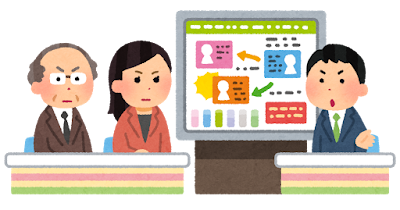 ニュース番組・ワイドショーのイラスト
