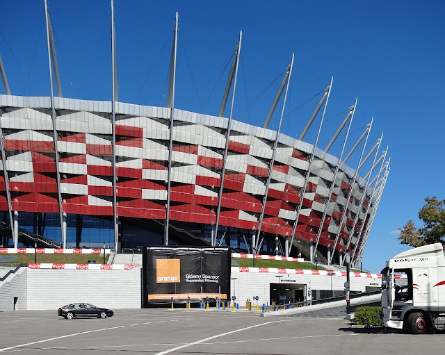 Stadion Narodowy przed meczem Polska - Czarnogóra