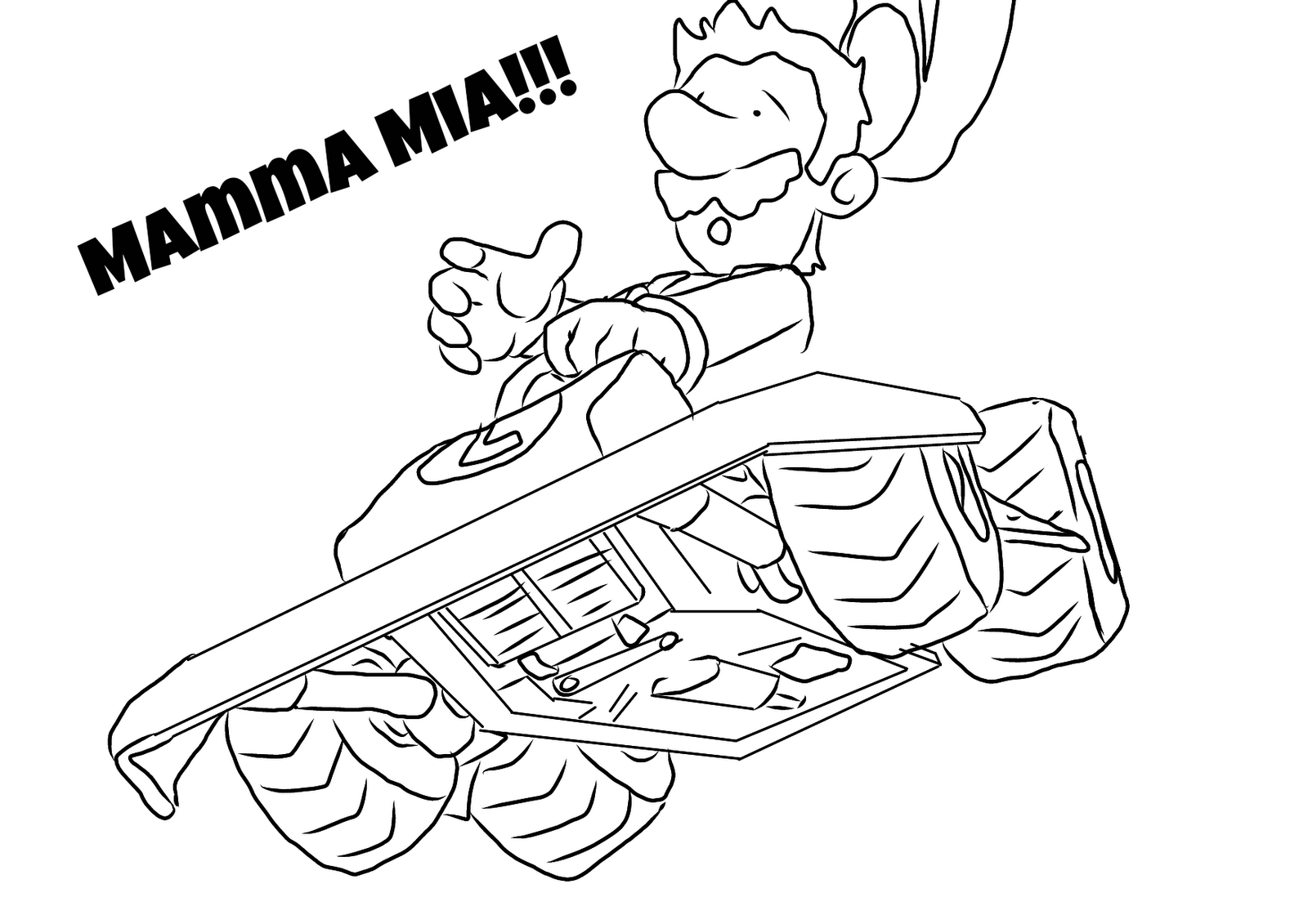 Download Favour in Fun: Mario Kart Colouring Pages