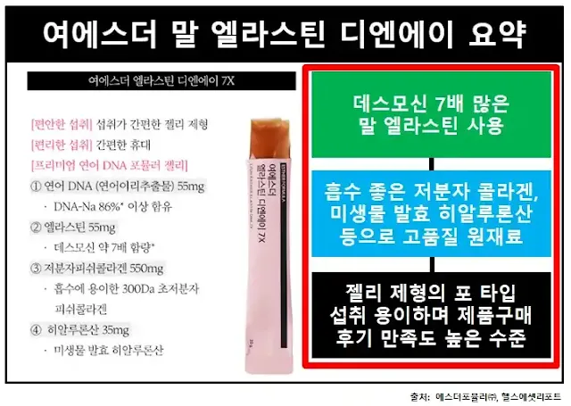 여에스더엘라스틴디엔이-요약