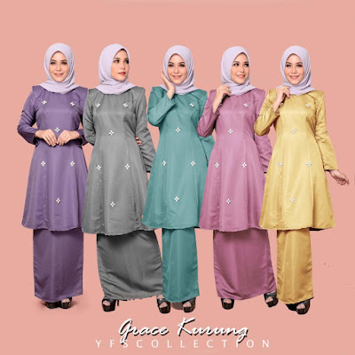  Baju Sedondon Raya 2019 Kurung Grace