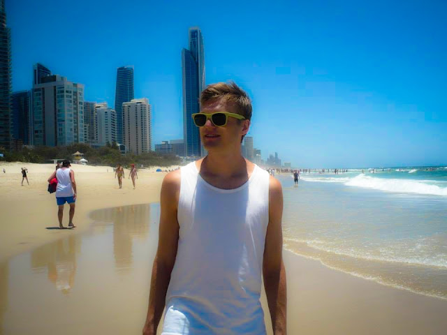 Posing at the Gold Coast