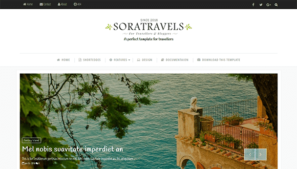 Sora Travels Blogger Templates