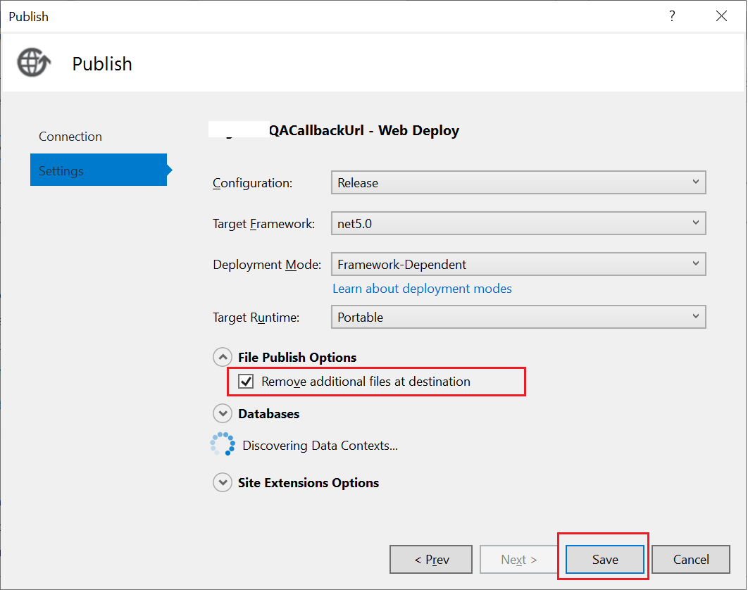 Remove additional files at destination