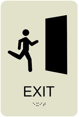 pictogram exit sign