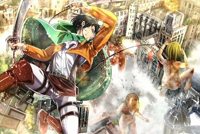 Levi vs Titans Shingeki no Koyjin a166