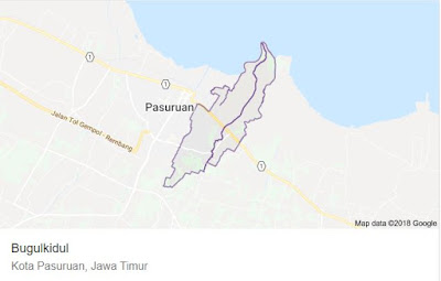 Lihat Peta Kecamatan Bugul Kidul Paasuruan di Google Map