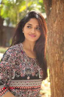 Actress Sunaina Latest Stills in Floral Dress at Pelliki Mundu Prema Katha Trailer Launch  0021.JPG