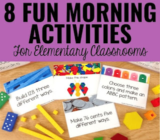 8 Morning Activities for Students in the Elementary Classroom