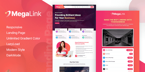 Megalink - Goomsite Responsive Blogger Template Free Download