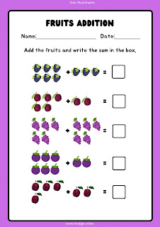 Adding with Pictures Worksheets |