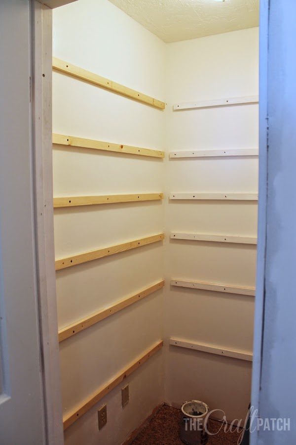 How to Build Pantry Shelving - The Craft Patch