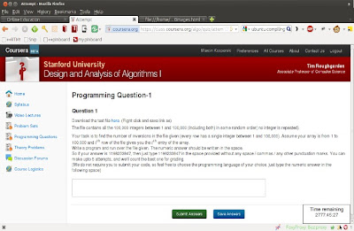 Stanford Algorithms Coursera