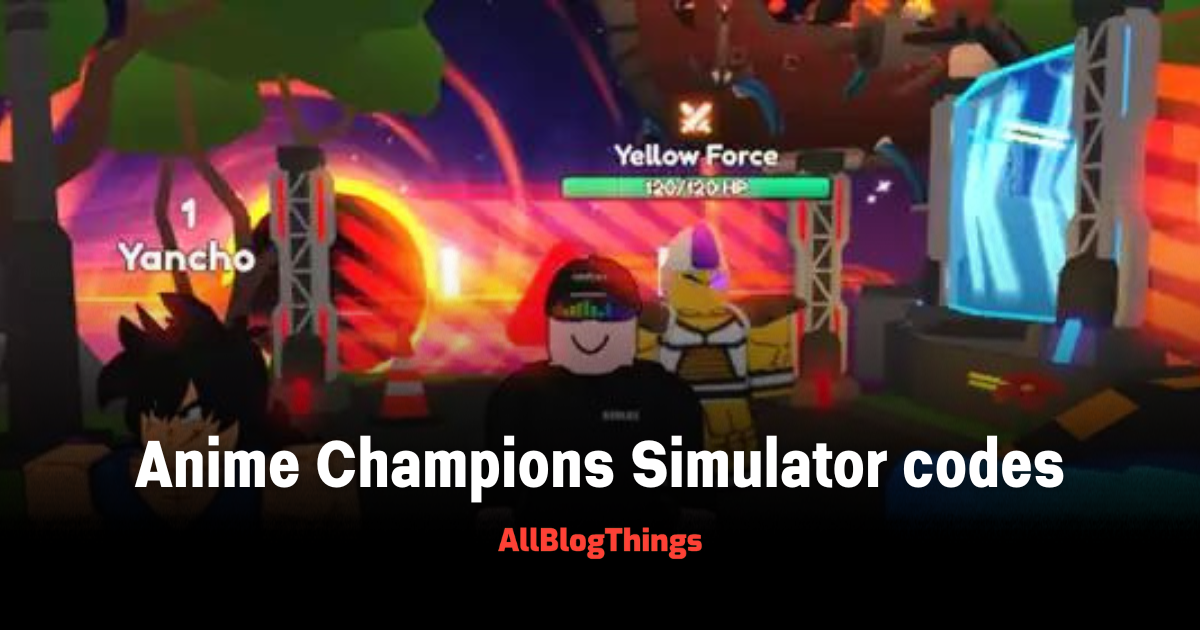 Roblox Anime Champions Simulator codes