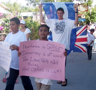 Utila, Honduras peace parade