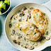 Chicken in a creamy mushroom sauce