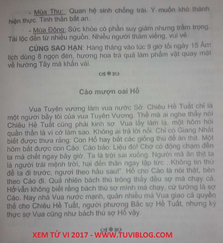Xem tu vi tuoi Ky Ty nam 2017