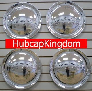 15" FULL MOON Chrome Hubcaps Wheelcover SET