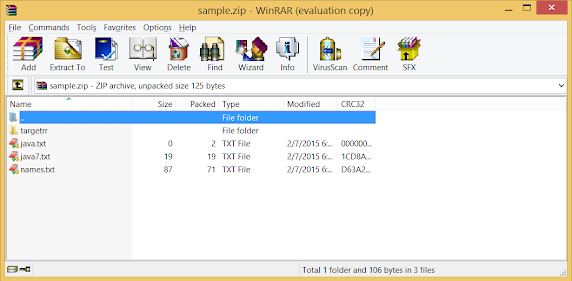 ZipFile, ZipEntry and ZipOutputStream Compression Example