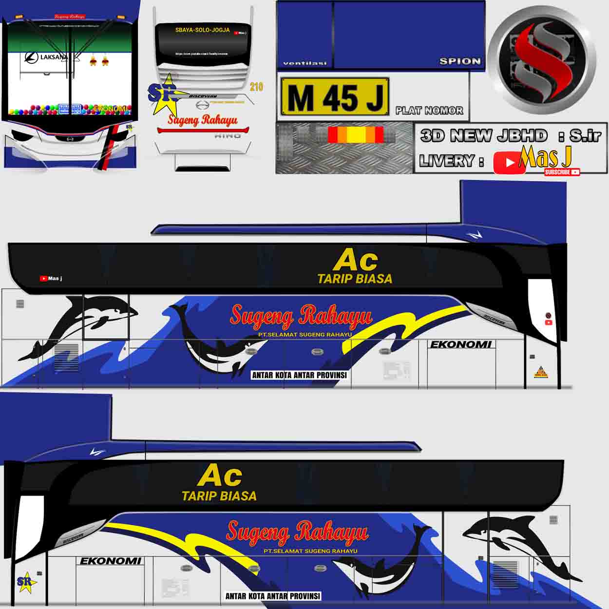 livery bussid sugeng rahayu discovery 3