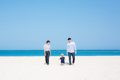 沖縄 家族旅行 ロケーションフォト 海 ビーチ 出張カメラマン