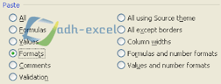 menyalin format cell dalam excel