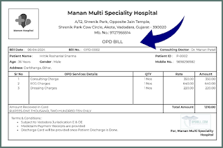 OPD BIll Online Site to Manage OPD Billing IPD Billing and Discharge Card for consulting doctors clinics and Mini Hospitals  HMS