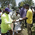 (Photos/Video)Kanye West hands out Yeezys to children as he and Kim Kardashian continue their tour of Uganda 