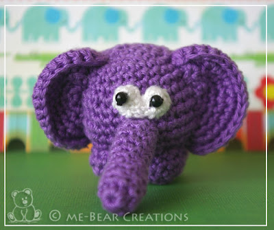 amigurumi, crochet, softie, homemade, zelfgemaakt, knuffel, gehaakt, haken, elephant, olifant, winston, purple, paars