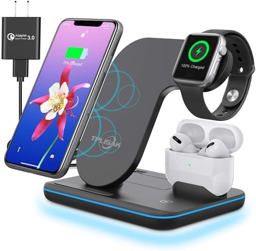 TPLISAK Airpods iPhone Watch 3 in 1 Charging Station