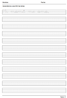 GENERADOR  FICHAS DE ESCRITURA