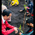 Presiden RI Joko Widodo Bersama Anak-Anak Sekolah Tanam Pohon Mangrove