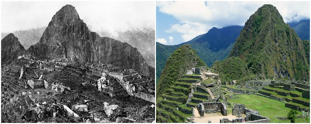 Fotografías de Machu Picchu tras su descubrimiento y ahora