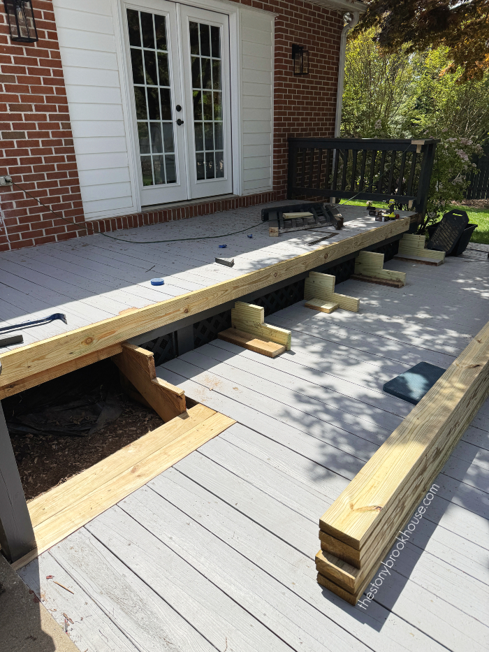 New Stair Stringers for deck stairs