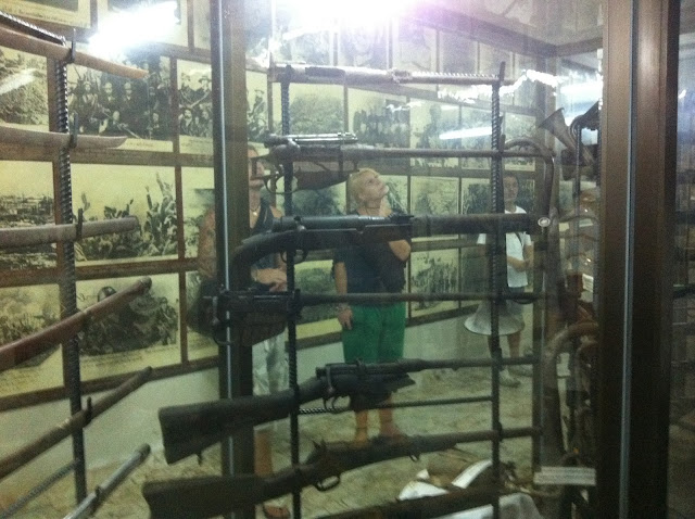 Guns at the Museum near River Kwai, Kanchanaburi, Thailand 