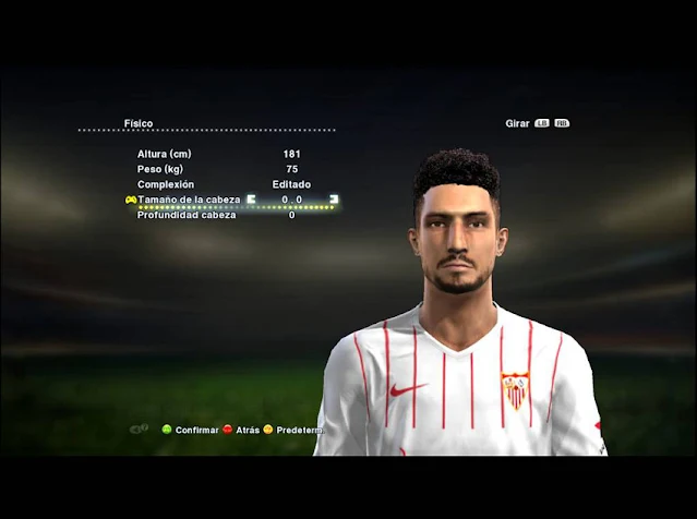 Alex Telles Face (Sevilla) For PES 2013