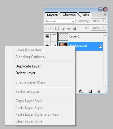 Duplicate layer