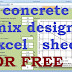 concrete mix design calculation excel sheet