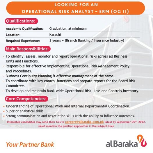 Al Baraka Bank (Pakistan) Limited jobs 2022