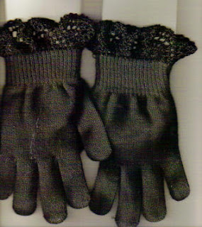 Glove edging- crocheted