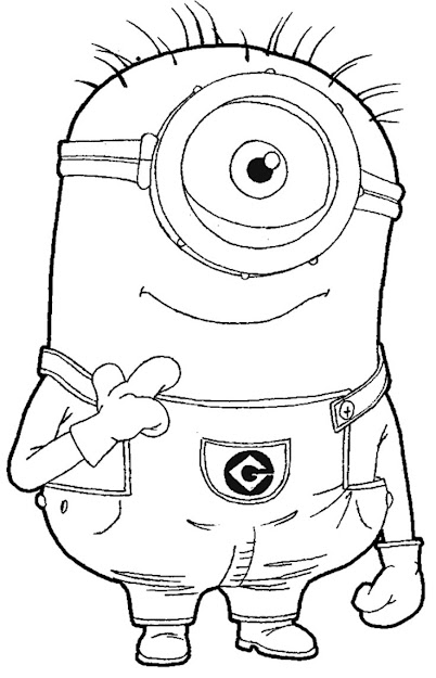 Minion Coloring Pics  Smiley Minion Despicable Me Coloring Pages  Surprising Minion Despicable Me Coloring Pages Minion Coloring Pics