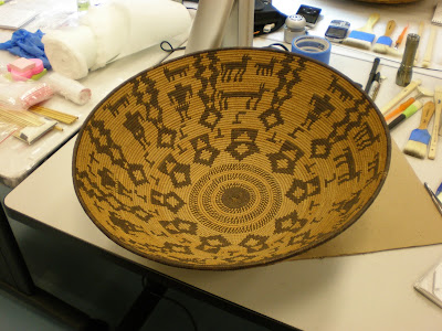 Spicer Art Conservation, object conservation, preservation, repair, antique baskets, Native American art, artifacts, objects.